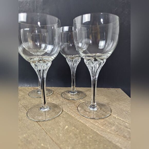 Belfor Exquisite Black stem small wine glass white wine set of 5 - Picture 5 of 7